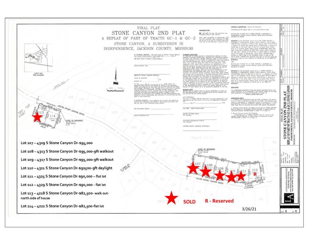 Stone Canyon Blue Springs New Construction Sally Moore